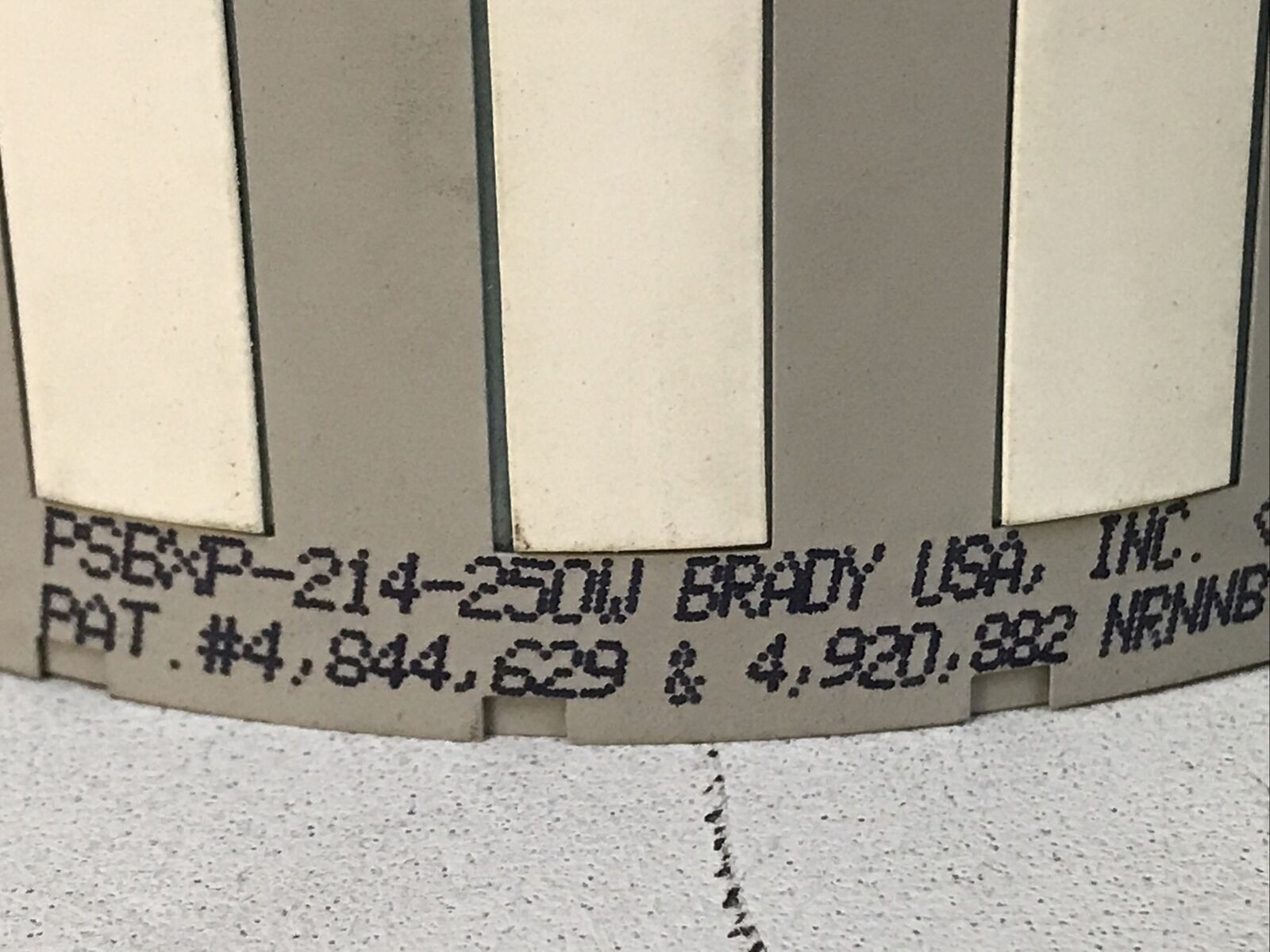*Partial Roll* Brady PSBXP-214-250 PS Permasleeve Wire Sleeve Labels