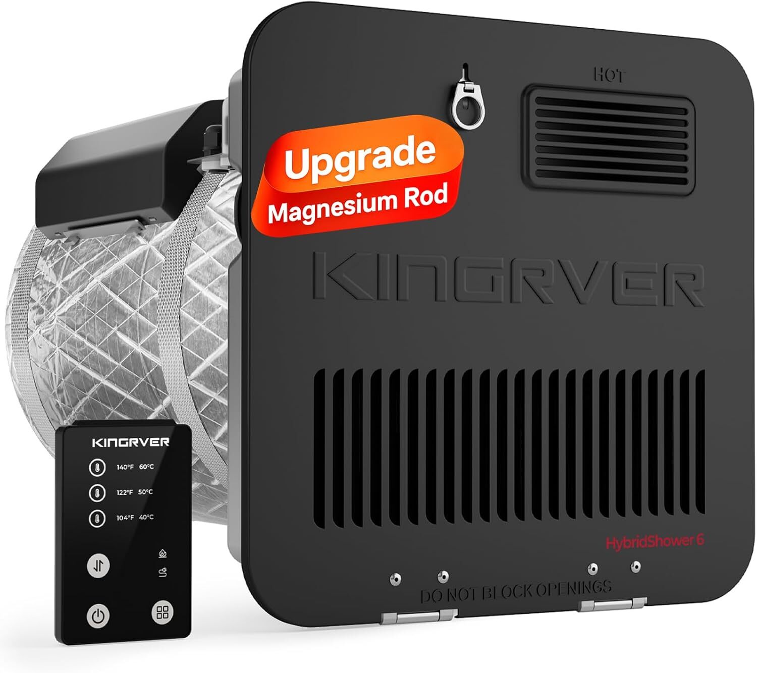 6 Gallon RV Water Heater Spark Ignition 1440 W Electric 12000 BTU Propane Gas