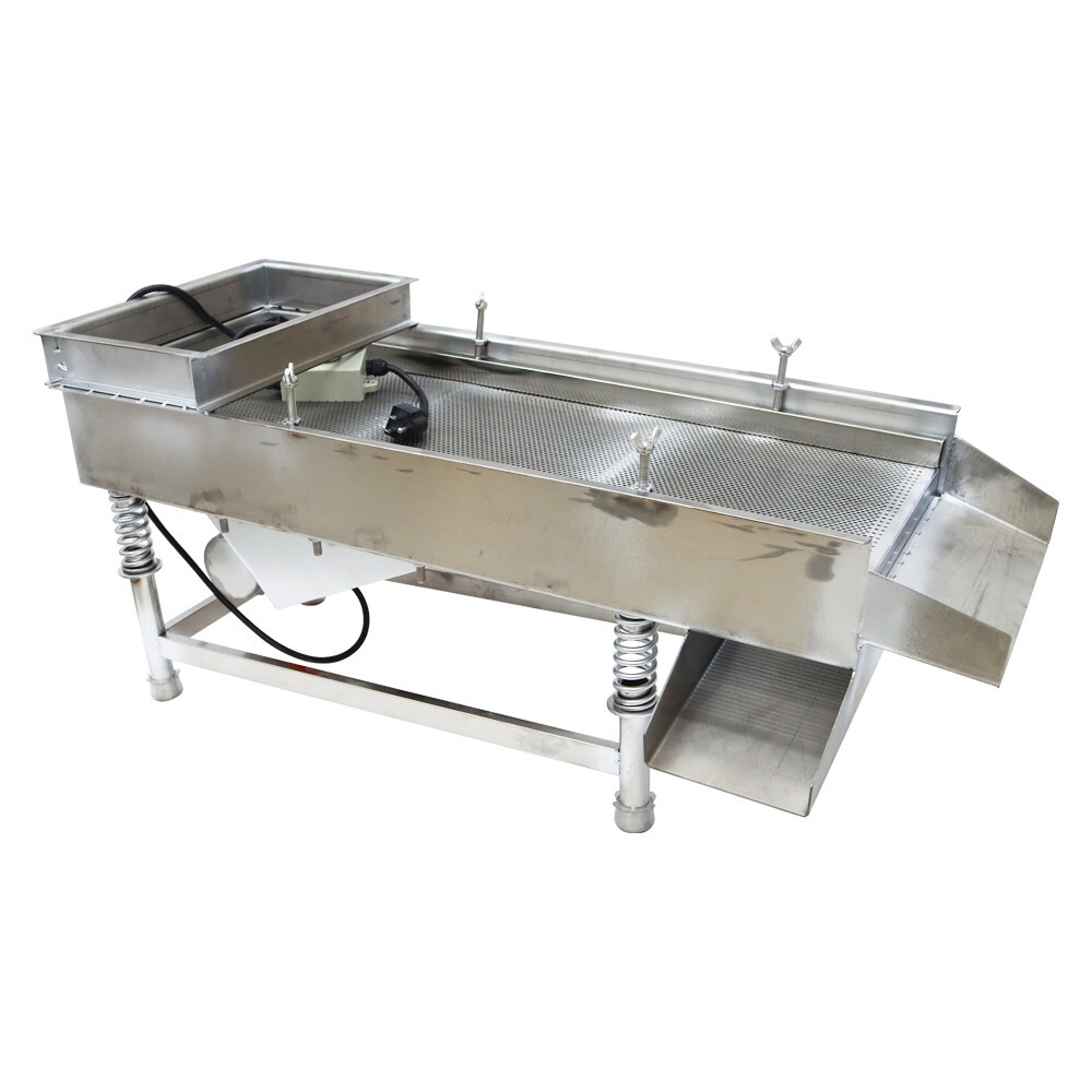 3mm Screen Stainless Steel Linear Vibrating Screen Shaker Single Layer 110V