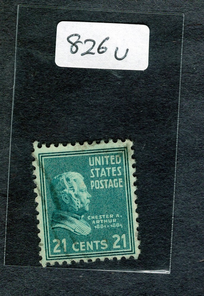 1938 Stamp #826 Chester Arthur Used