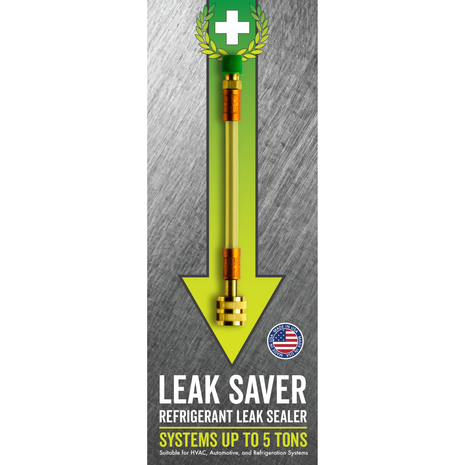 Leak Saver Direct Inject Refrigerant Leak Sealer for HVAC and Automotive Systems