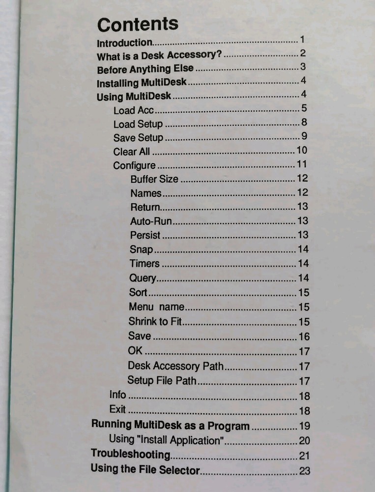 Multi Desk 1988 Vintage Atari ST CodeHead Software 3.5" Disk and Manual