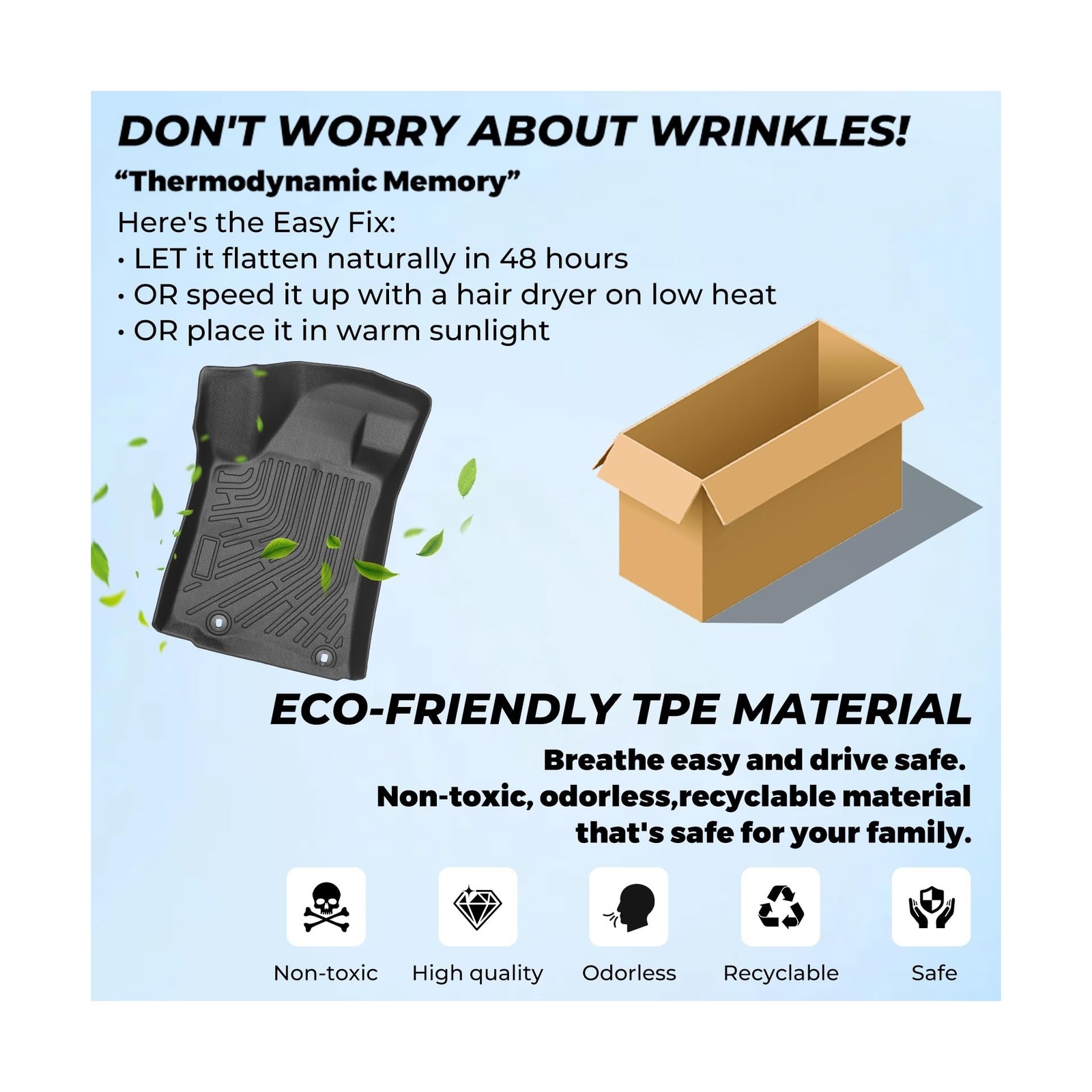 Floor Mats & Cargo Liner-Custom for 2013-2019 Ford Escape Accessaries All Wea...