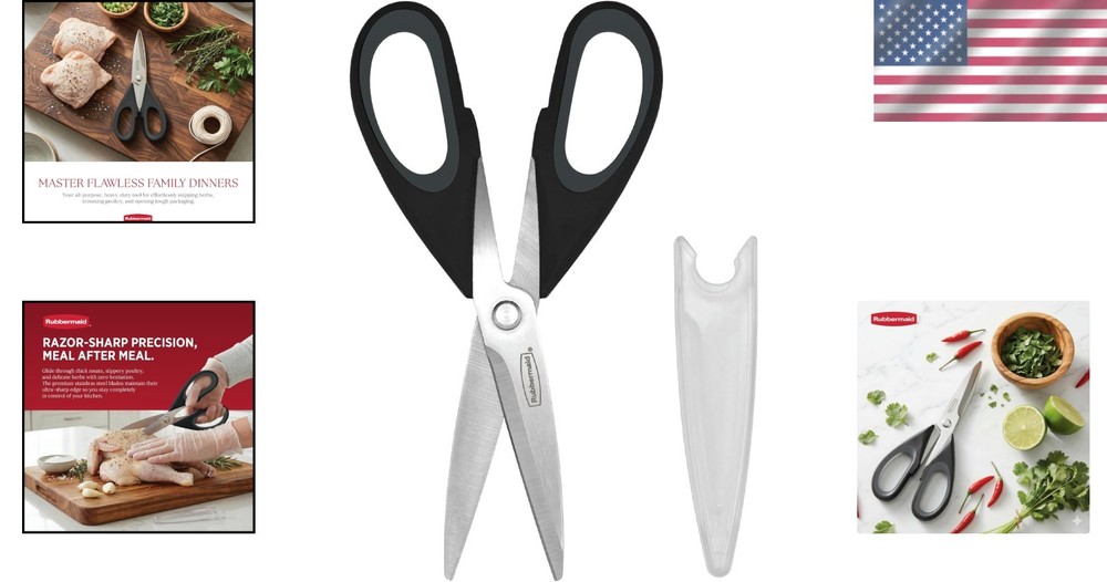 All Purpose Kitchen Shears with Protective Sheath Durable Stainless Steel Scisso
