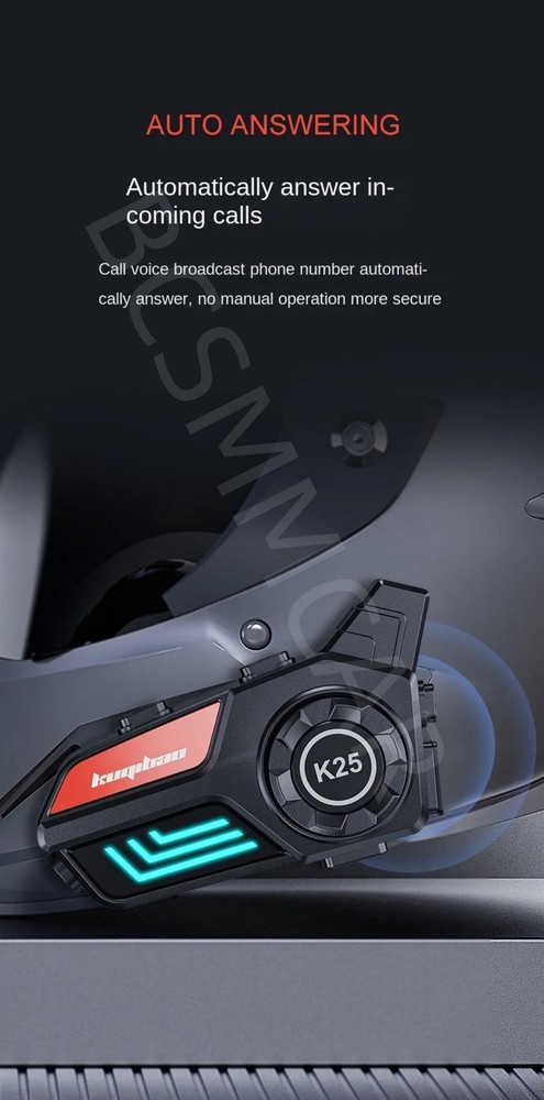 Motorcycle Helmet Headset Wireless Bluetooth Headphone Speaker Hands-Free MP3