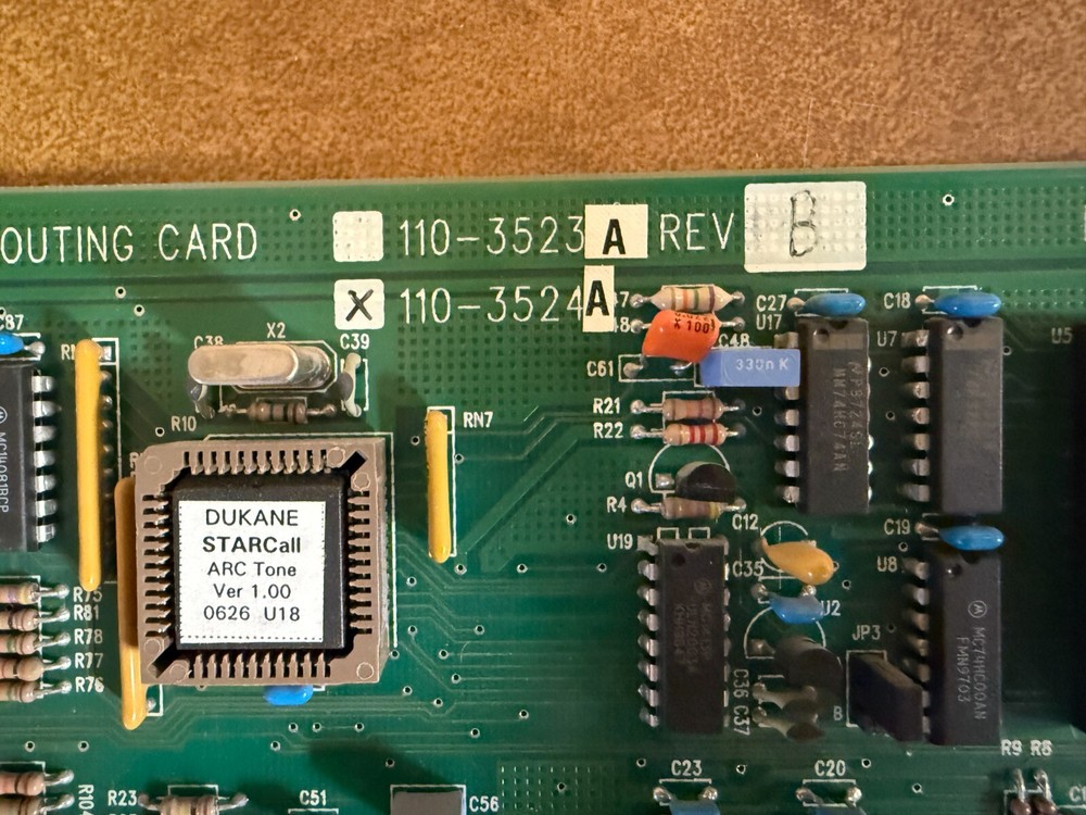 Dukane 110-3524 Expanded Audio Routing Card for a StarCall Intercom System