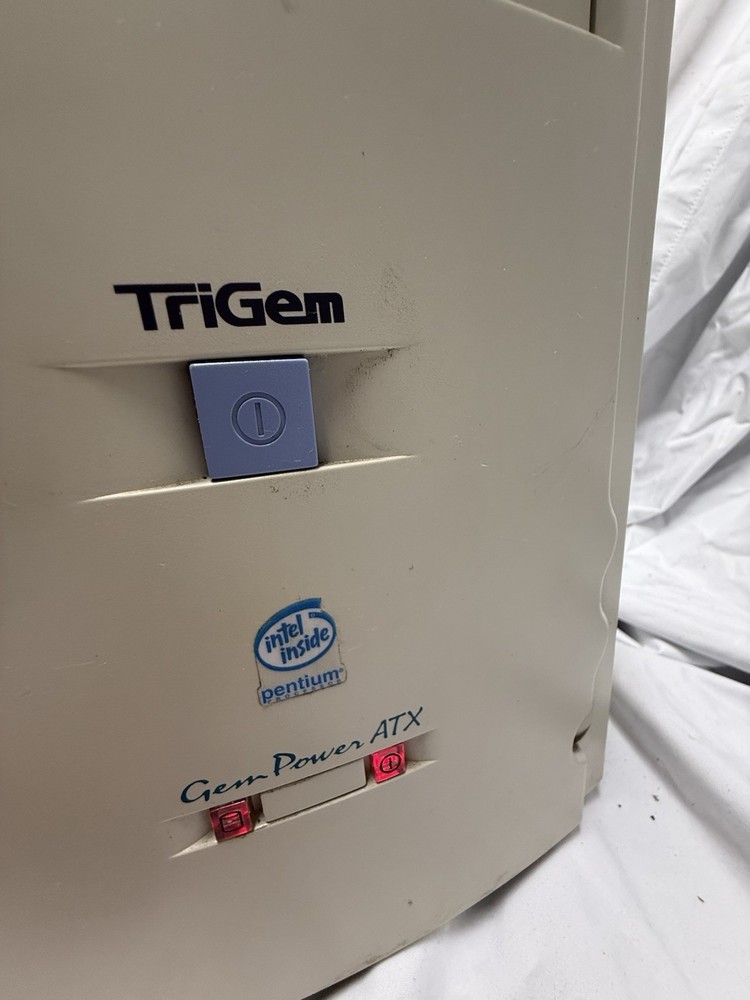 VTG TriGem Intel Pentium Desktop Computer Tower Socket 7 ISA /PCI-16x CdROM ASIS
