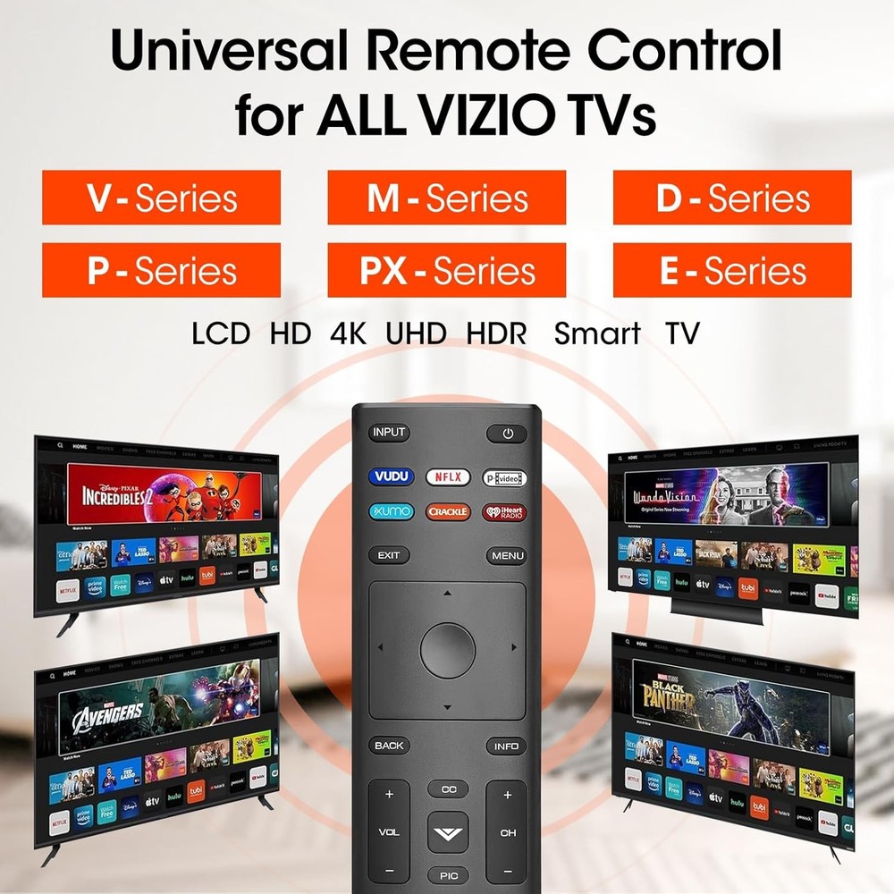 3 Pack Replacement Remotes for VIZIO Smart TVs – Compatible Remote Controls