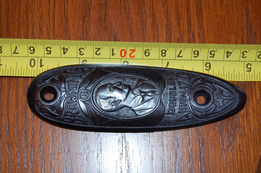 BROWNING DOUBLE AUTO ROUND KNOB BUTT PLATE #387