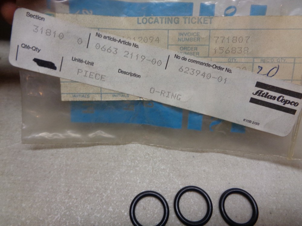 Atlas Copco O-Ring 0663211900