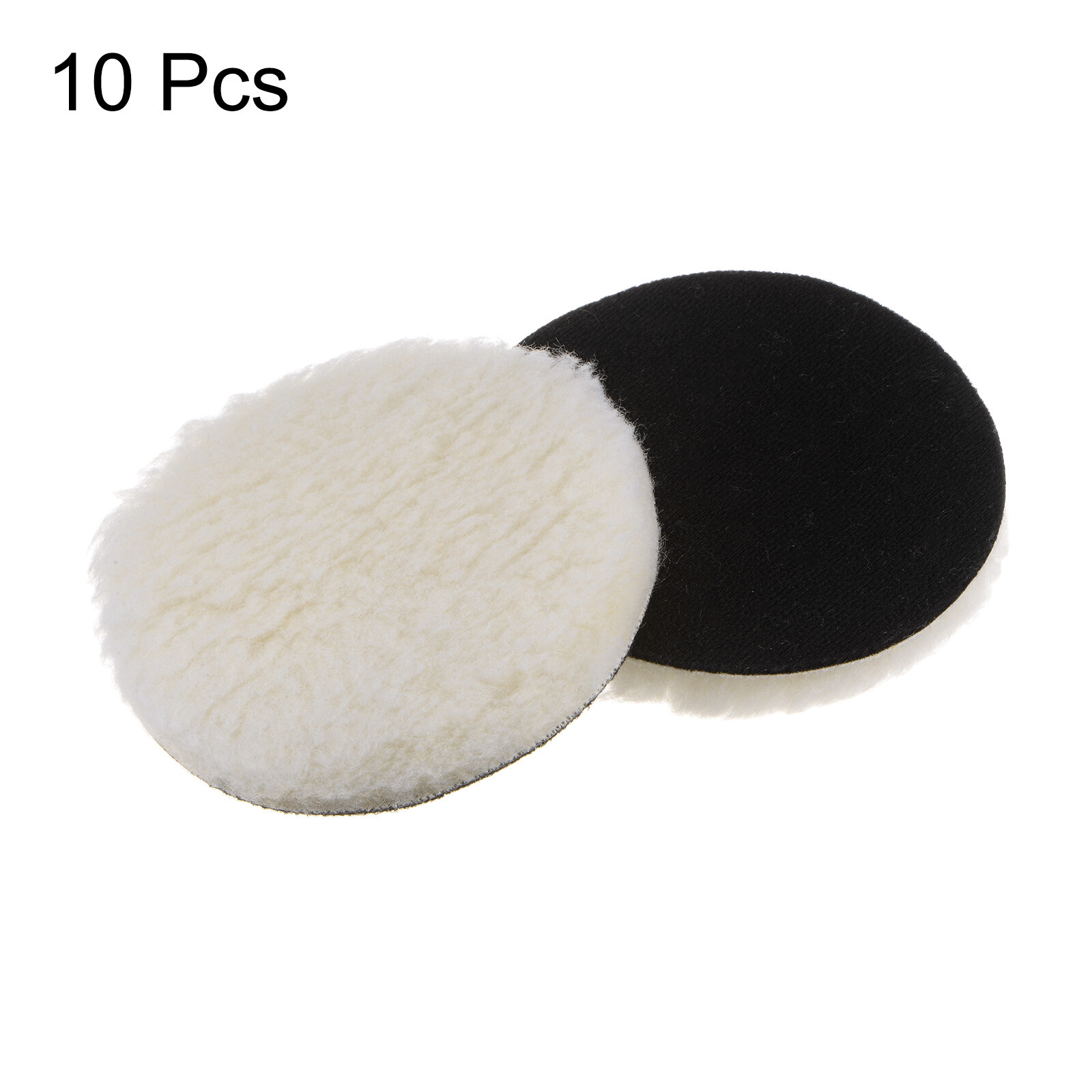 10pcs Wool Buffing Pads 5 inch Polishing Pad Polishing Buffing Pad Hook and Loop
