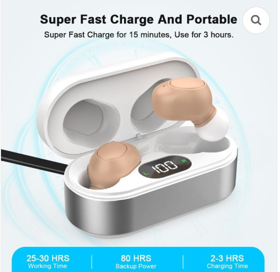 Rechargeable Hearing Aids for Adults Gain