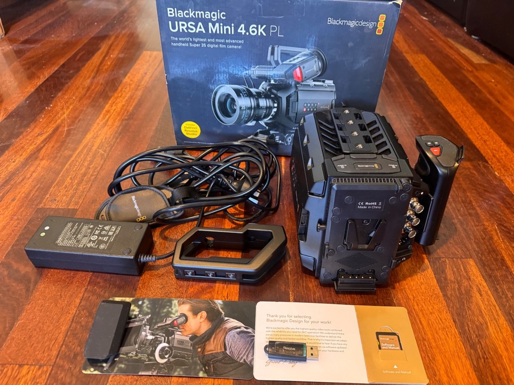 Blackmagic URSA Mini 4.6K PL Camera - (Davinci Resolve Studio NOT INCLUDED)