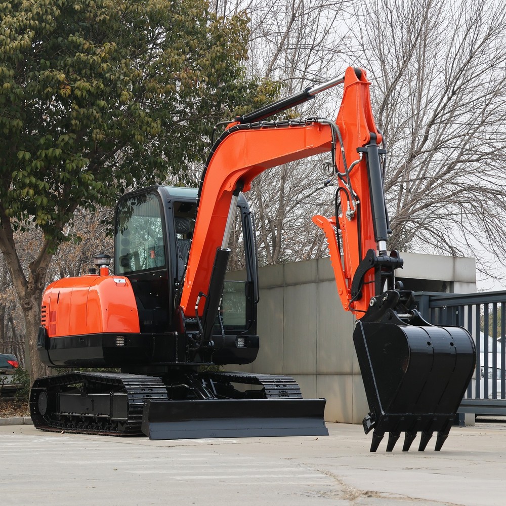 6-Ton Mini Excavator Yanmar Engine Powered with AC Cabin & Multi Digger Accessor