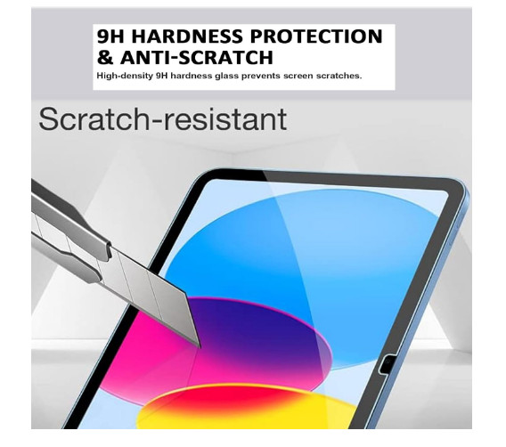 Tikeda Screen Protector For Ipad A16 2025 11th/10th Generation 2022 Clear
