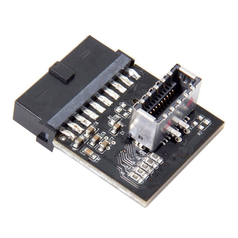 Front Panel Socket USB 3.1 to USB 3.0 20Pin Header Male Extension Adapter