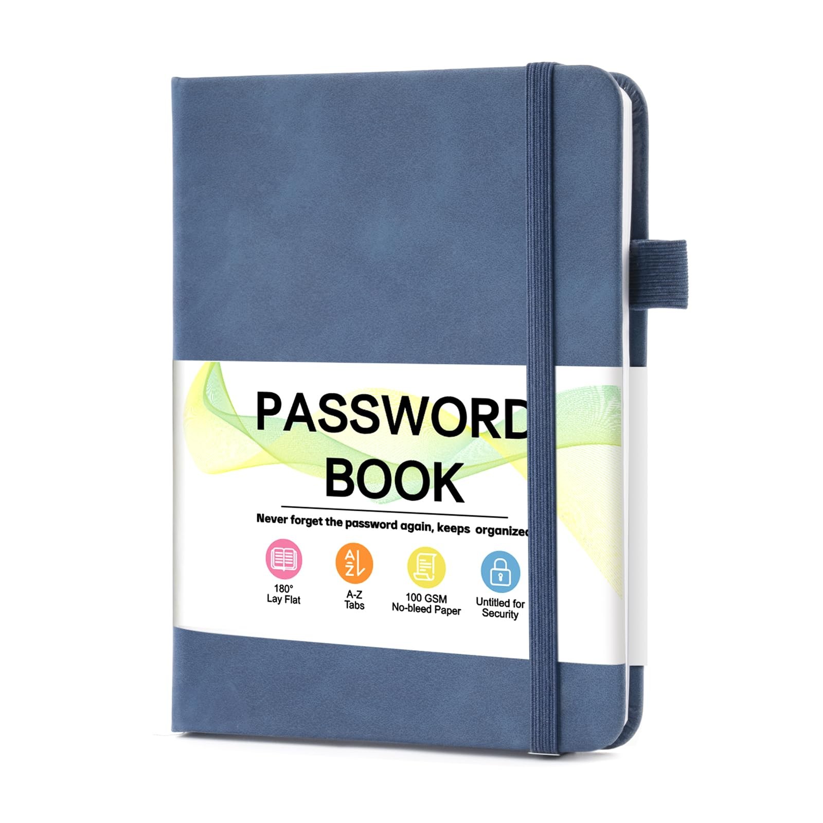 MOSA BEAR Password Keeper Book with Alphabetical Tabs，4.3"x5.7" Small Password