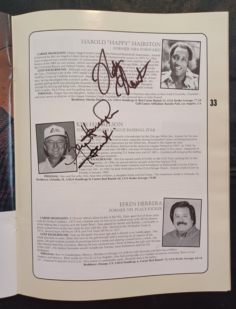 CGA Classic Chicago - SIGNED GOLF PROGRAM - HUGE AUTOGRAPH COLLECTION 1996