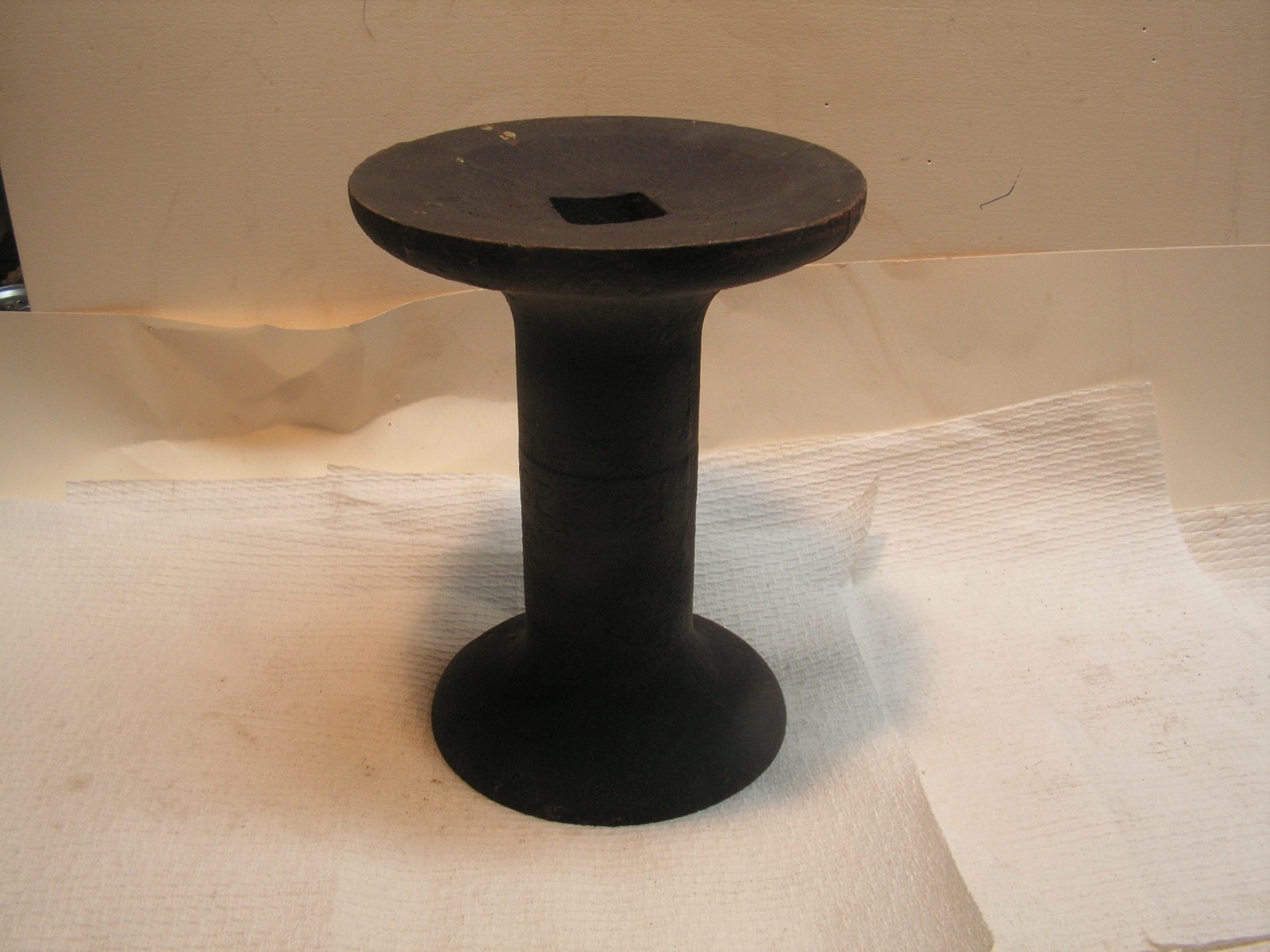 Antique Cast Iron SPOOL Large Boat Dock Tie Down Cleat Marine Decoration SQUARE