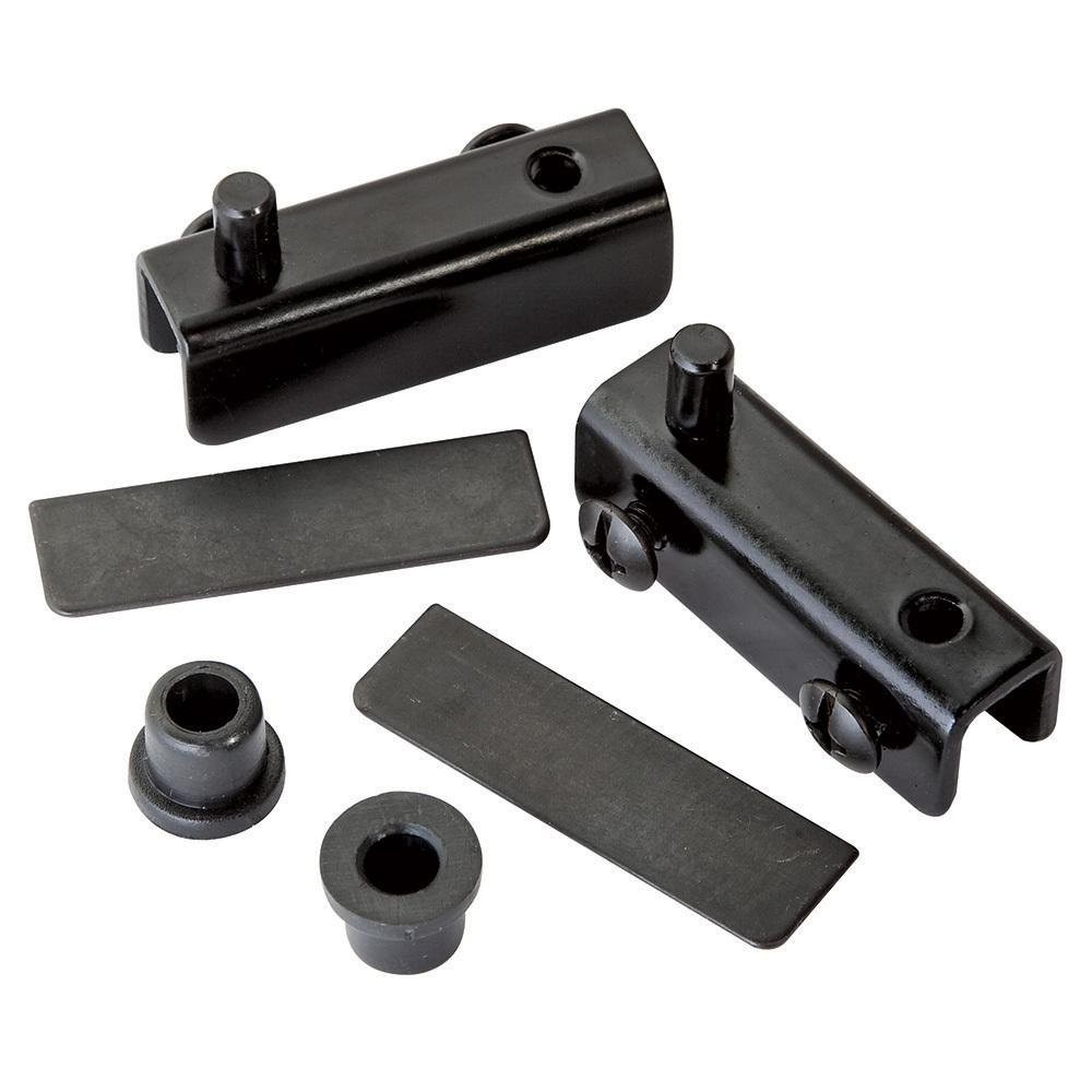 Glass Door Pivot Hinge, Polished Brass Pair