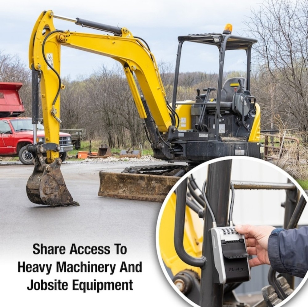 Master Lock Large Removable Cable Key Lockbox Combination Dials Security Safe