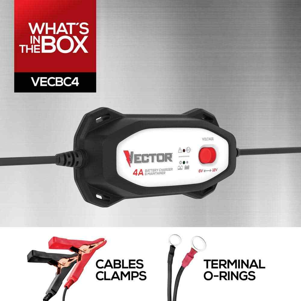 VECTOR 4 Amp Battery Charger/Maintainer
