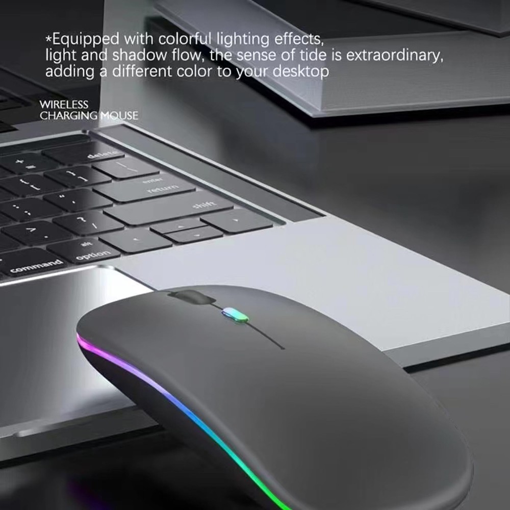 10 Pack Wireless Bluetooth Mouse,LED Dual Mode Rechargeable Silent Slim Lapto...