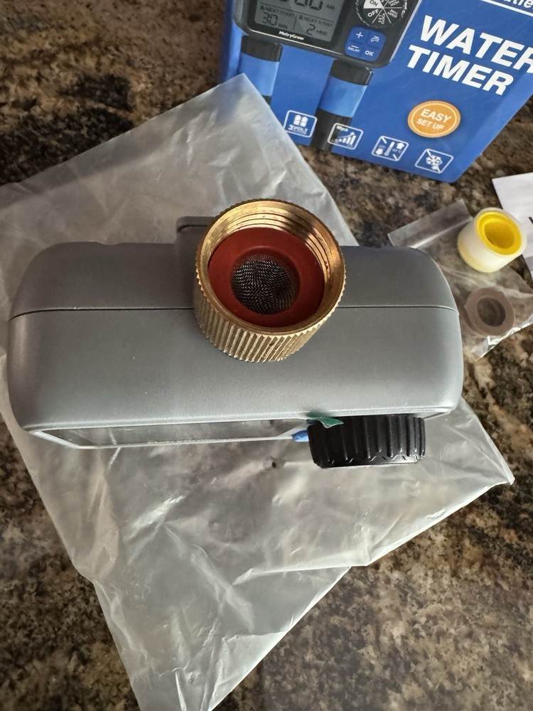 MetryGrow 2-outlet programmable water timer for automated watering