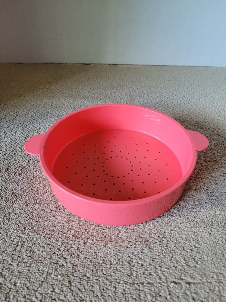 Replacement Tupperware #3222 Small Microsteamer Colander Insert ~ Pink