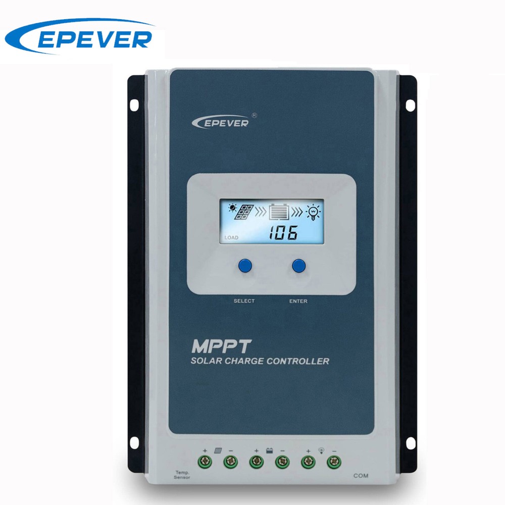 New EPEVER 30A MPPT Solar Charge Controller Auto Identify Battery Voltage 12/24V