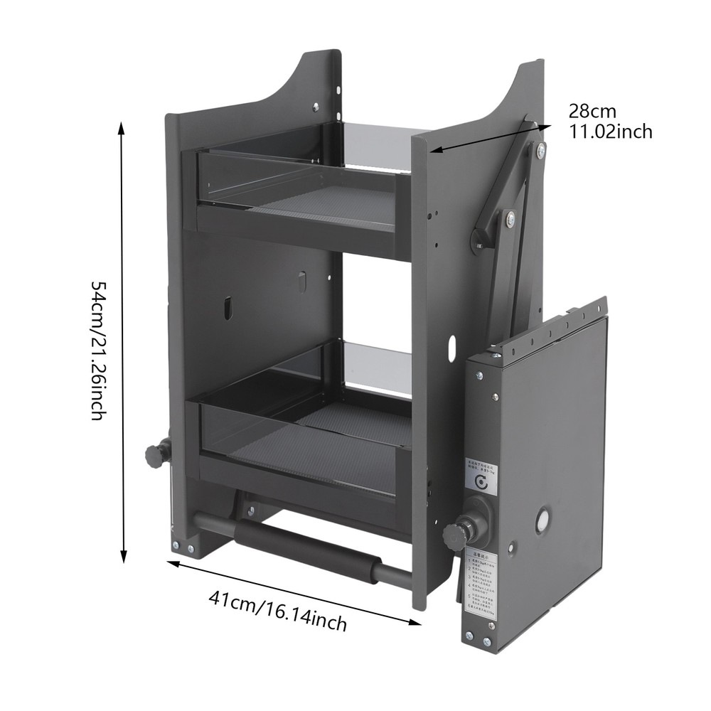 Kitchen Pull-Down Cabinet Storage Organizer Shelf for Wall Mount