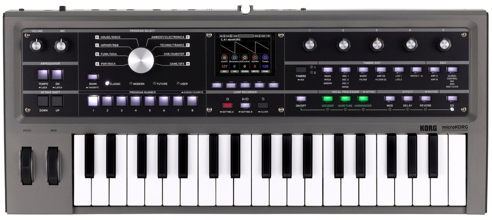 Korg MicroKorg 2 Synthesizer w/ Vocoder & Looper