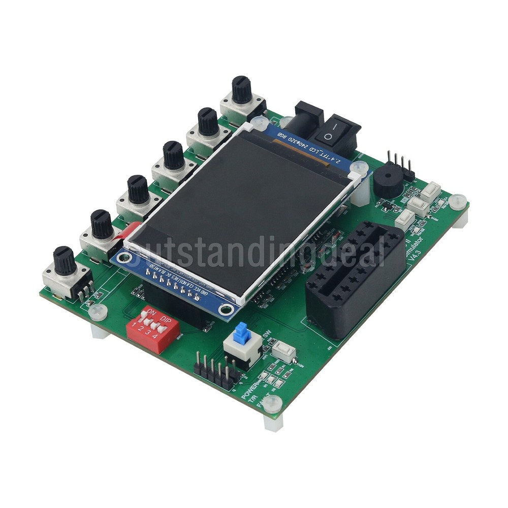 J1939 Simulator OBD II Simulator OBD2 ECU Simulator w/ 2.4" TFT Screen ot25
