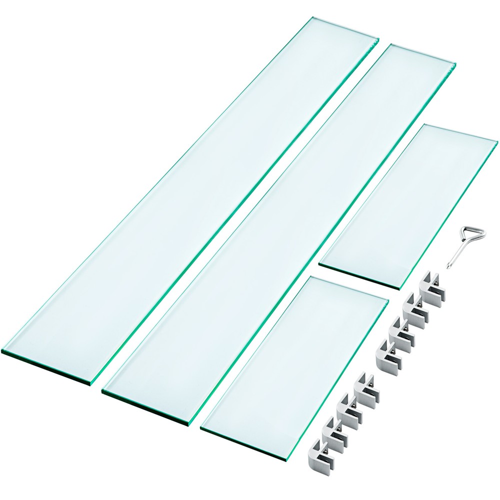 Outdoor Fire Pit Wind Guard Tempered Glass Flame Guard Rectangle/Square Clear
