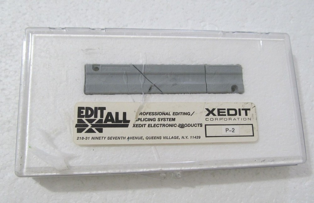 XEDIT Editall P-2 Block Professional Editing Splicing Part Vintage