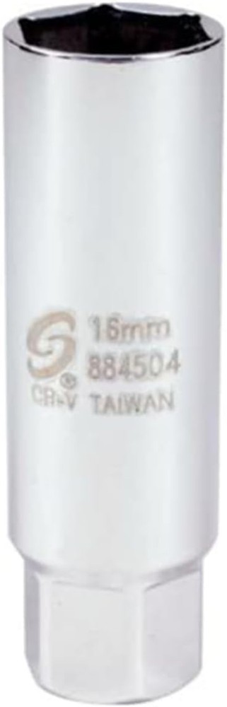 Precision 16mm 3/8'' Drive Spark Plug Socket - Durable CR-MO, Lifetime