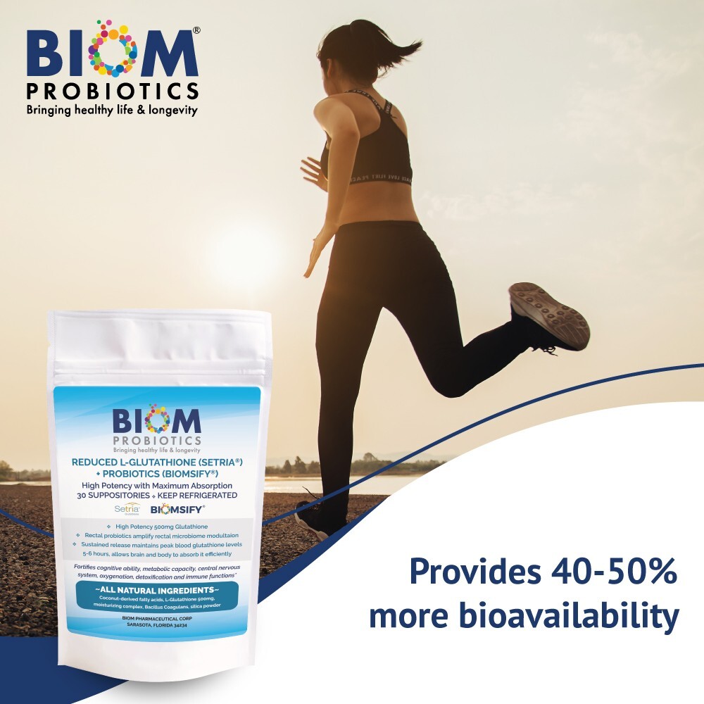 L-Glutathione + Probiotic Suppository (30 count)