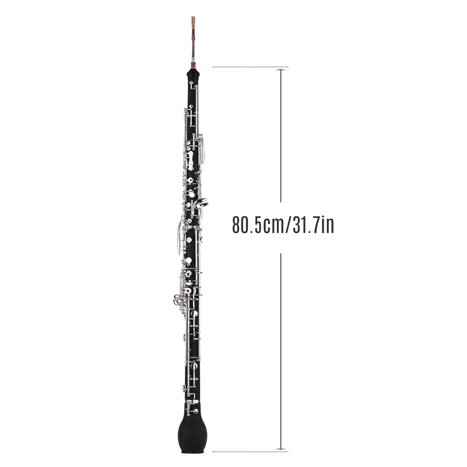Professional English Horn Alto Oboe F Key Synthetic Wood Body Silver-plated Keys