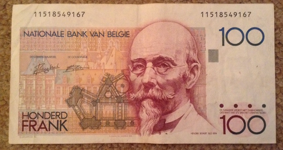 Belgium Banknote. 100 Francs. Dated 1978-81