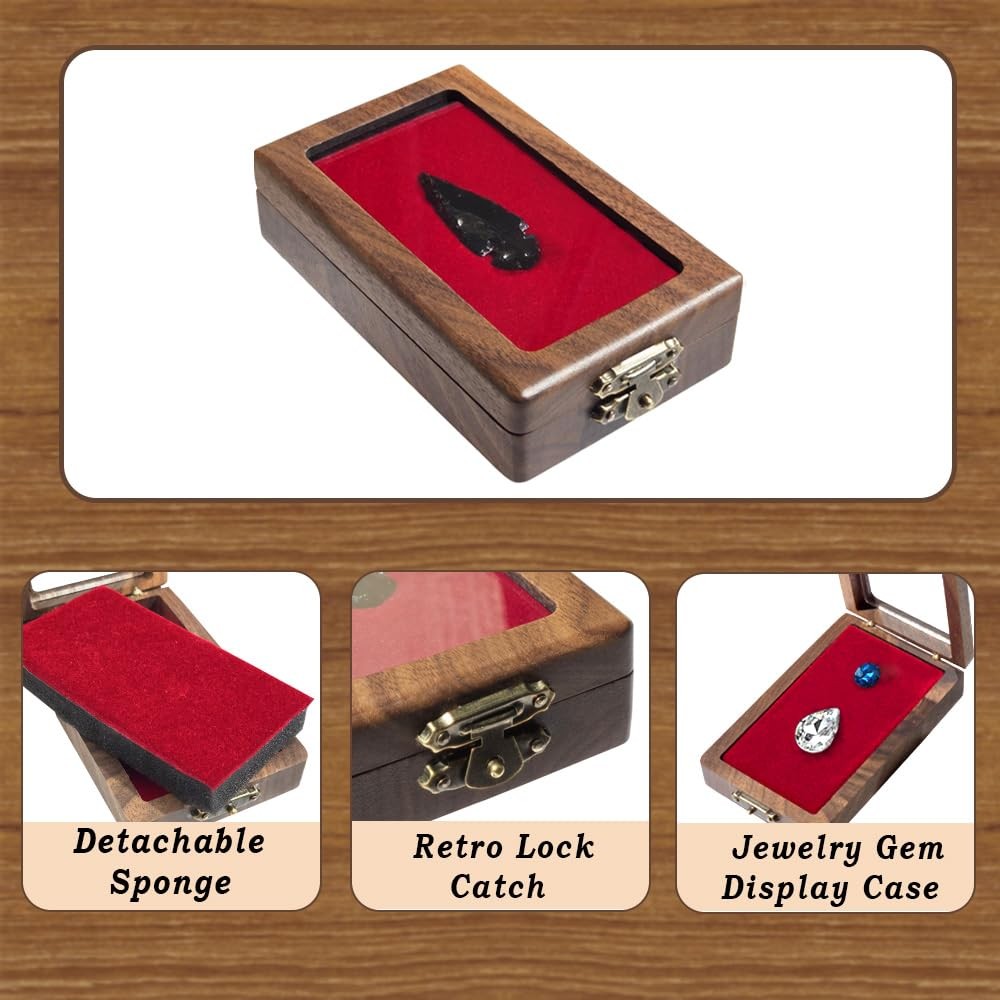 Arrowhead Display Case Arrowhead Shadow Box Handmade Small Wood Box Native Am...