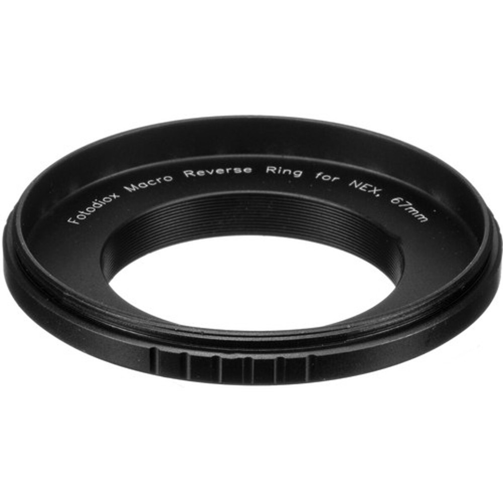 Fotodiox 67mm Filter Thread Macro Reverse Mount Adapter Ring for Sony E Camera