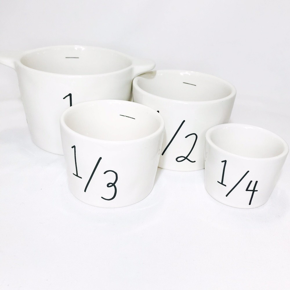 Rae Dunn Easter Egg Measuring Cups Brand New Numbered 1 - 1/4