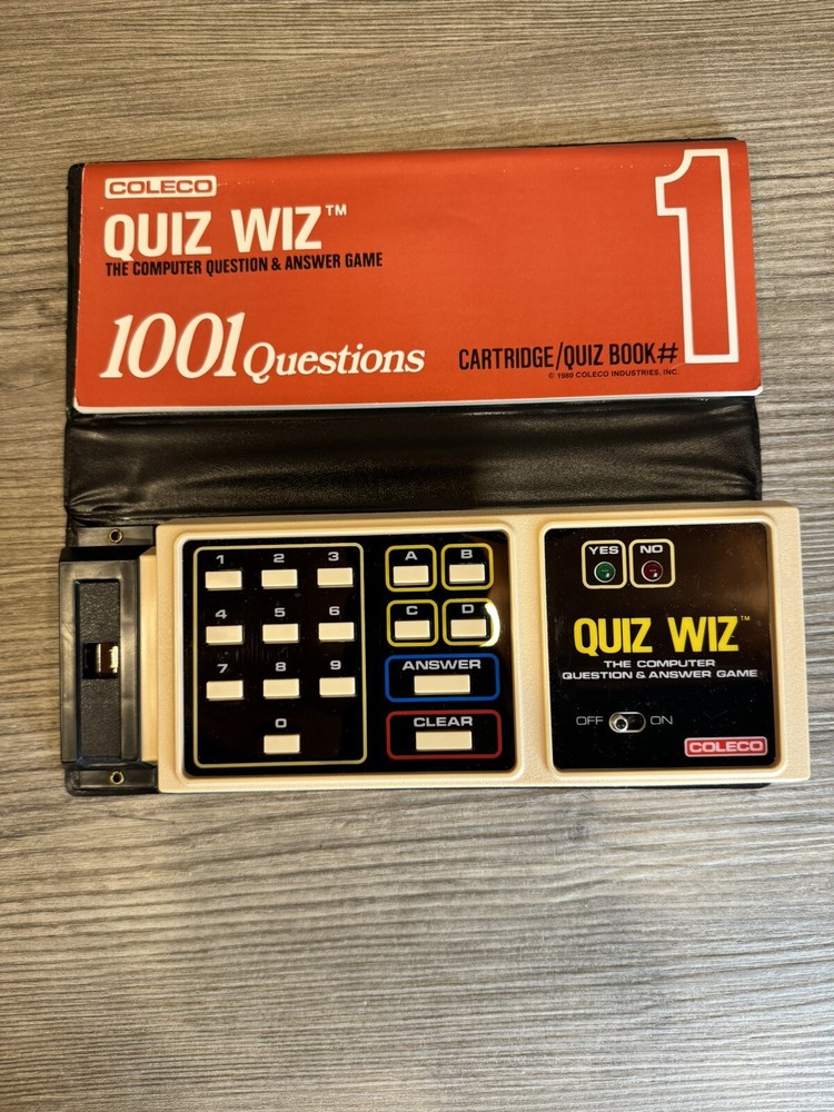Vintage 1970's Quiz Wiz The Computer Question And Answer Game Complete