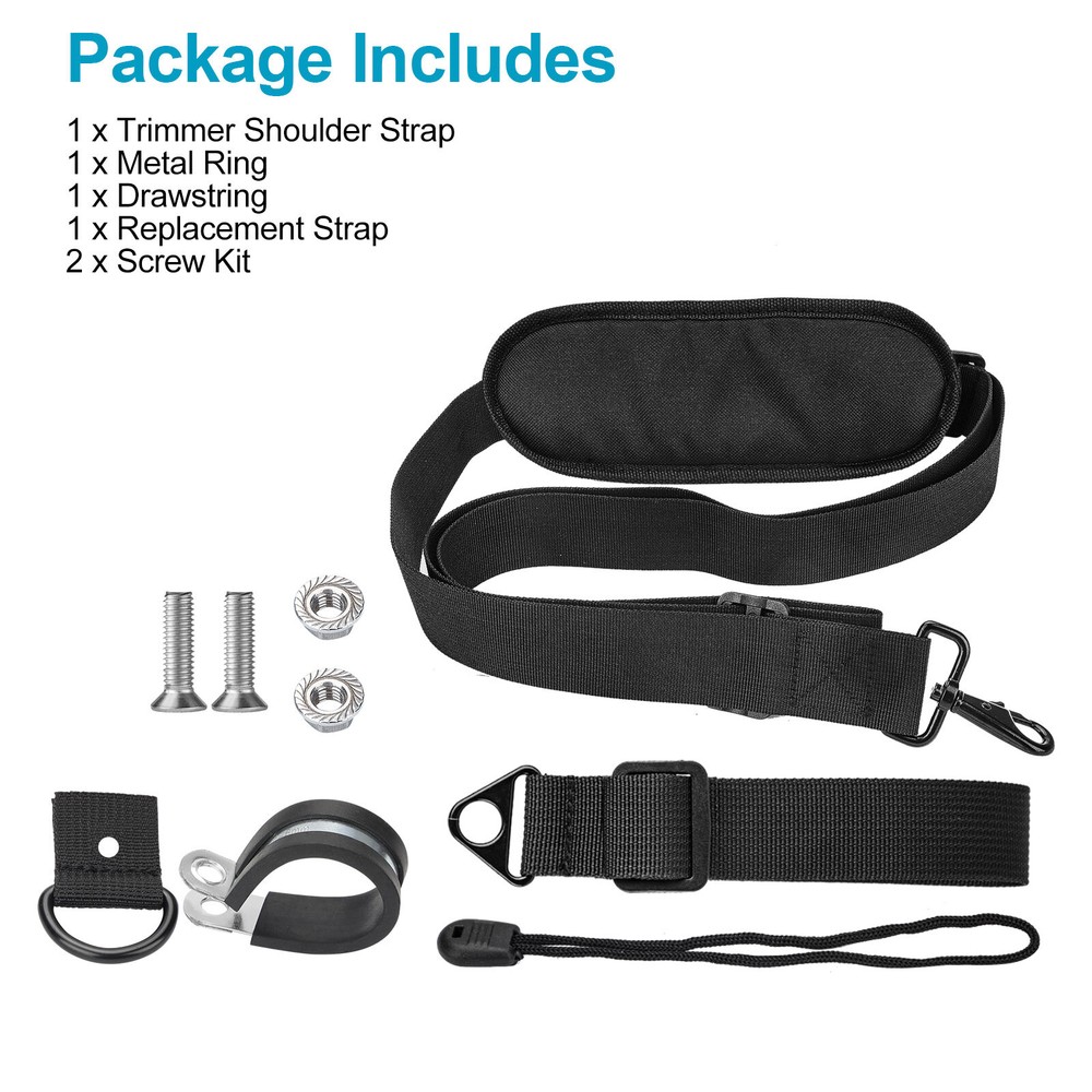 Universal Trimmer Shoulder Strap Adjustable Harness Belt Weed Eater Grass Edger