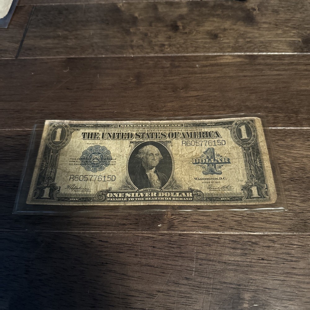 1923 $1 ONE DOLLAR “HORSE BLANKET” SILVER CERTIFICATE LARGE SIZE NOTE