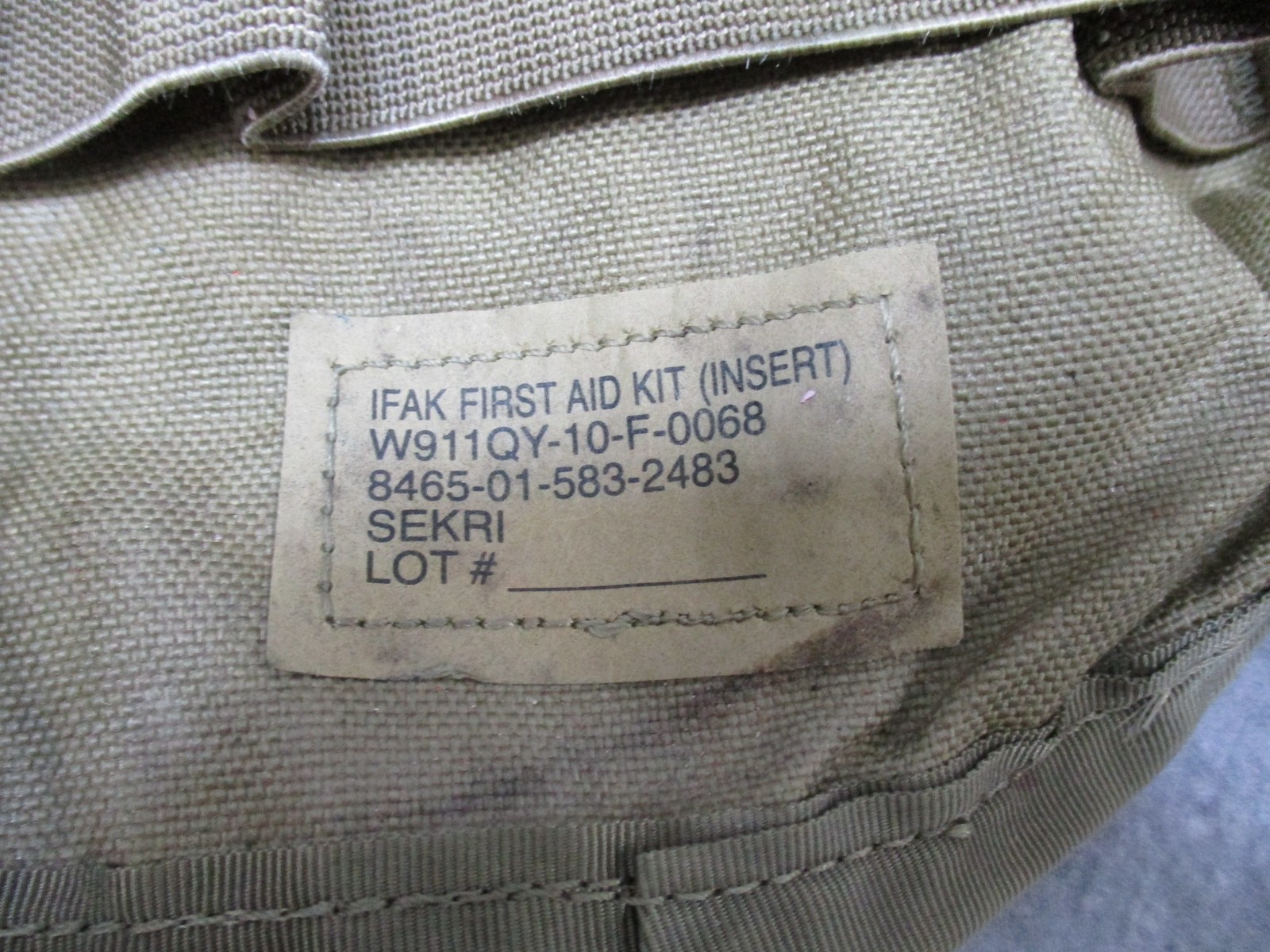 USGI Multicam IFAK Pouch w/ Expired Medical Contents Military First Aid Kit
