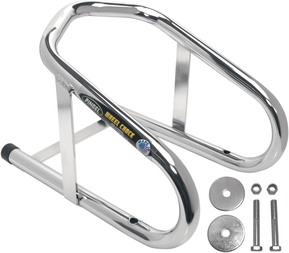 PINGEL WC65H Permanent Chrome Wheel Chock 6-1/2 Inch
