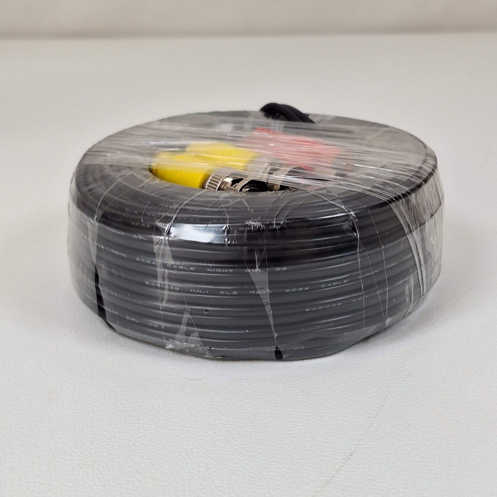 60ft BNC Video Power Camera Cable for Night Owl Analog Camera