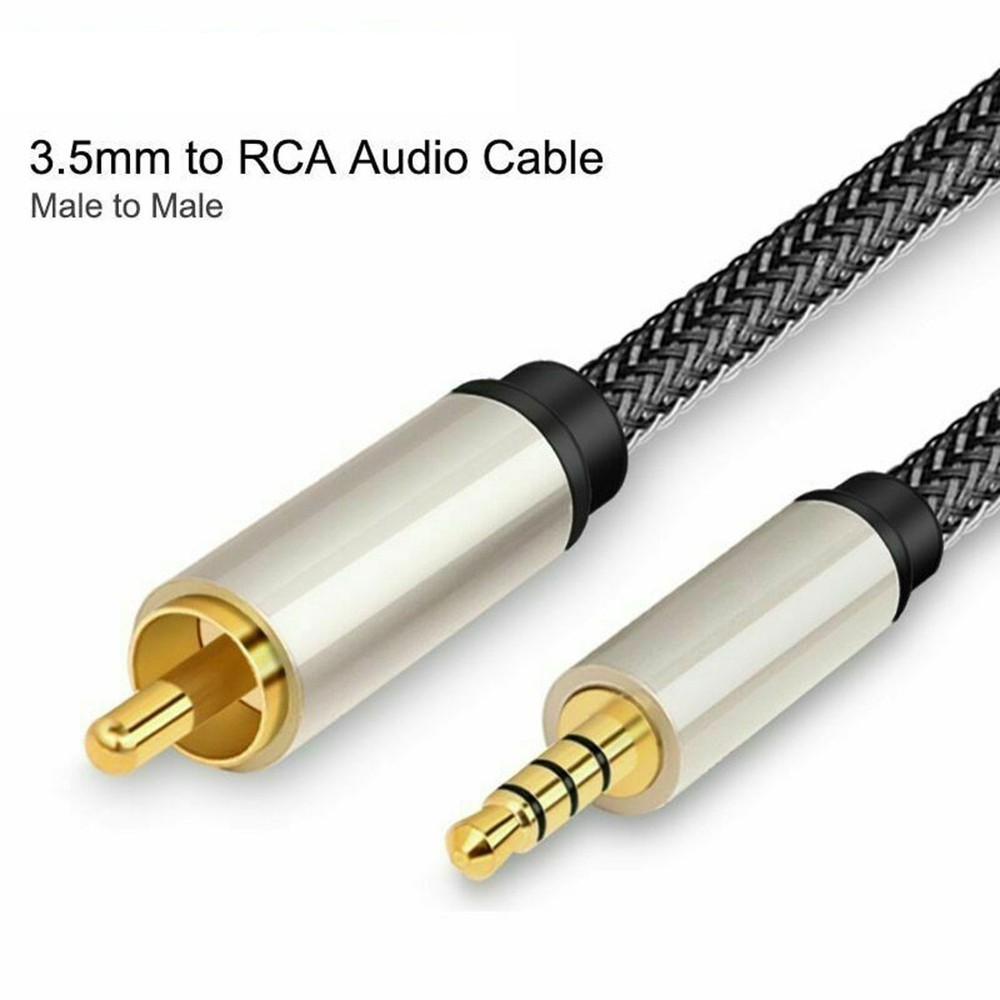 Audio Cable Audio Zinc Alloy Connecting Extension Audio Cable Practical
