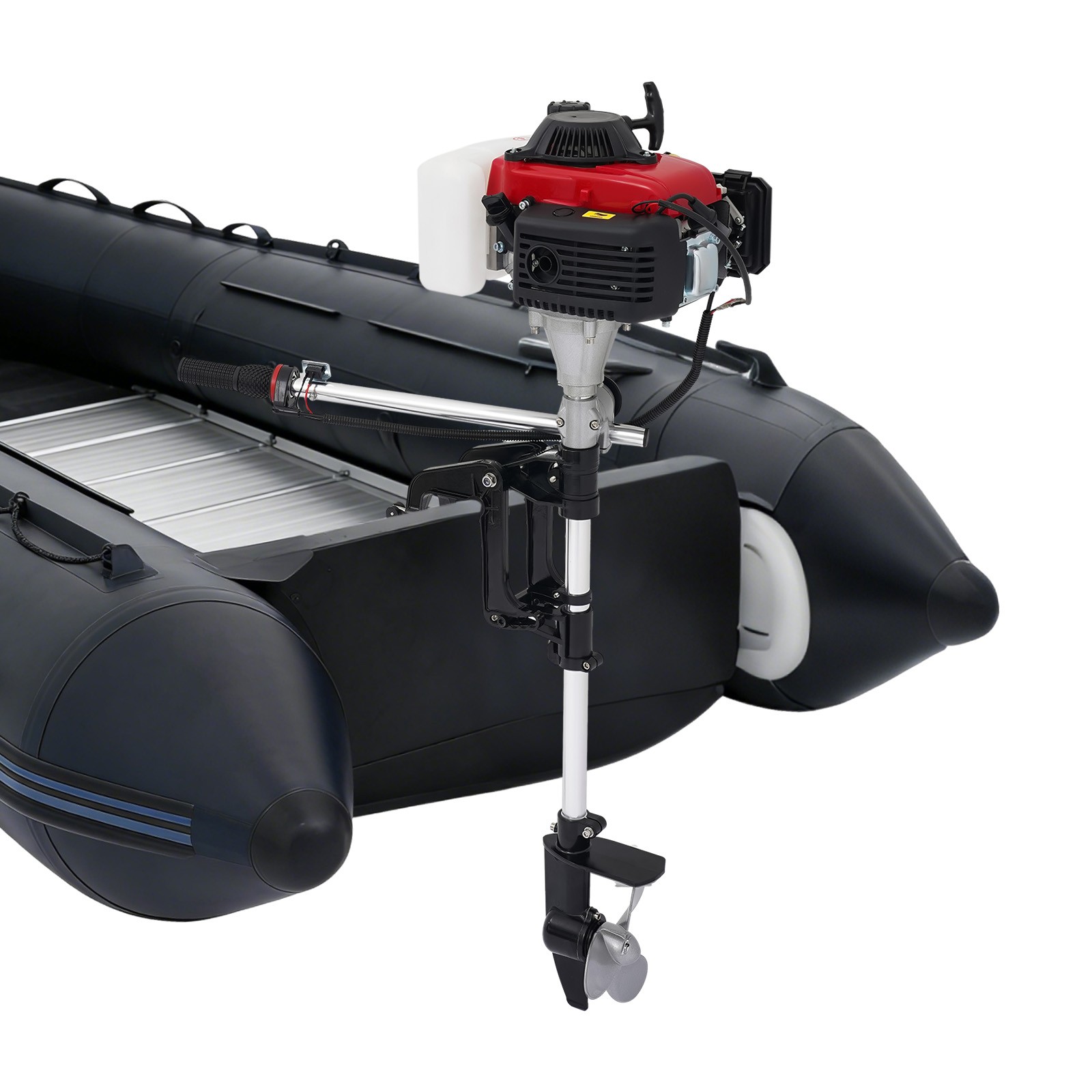 HANGKAI 53.2 cc 4HP 4-Stroke Outboard Engine Boat Motor w/ Air Cooling System